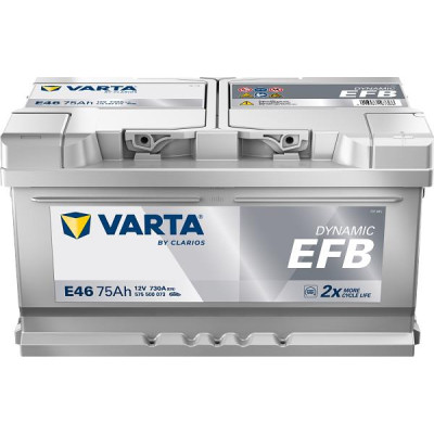 Акумулятор Varta Dynamic EFB 12В 75Аг 730А R+ (575500073)