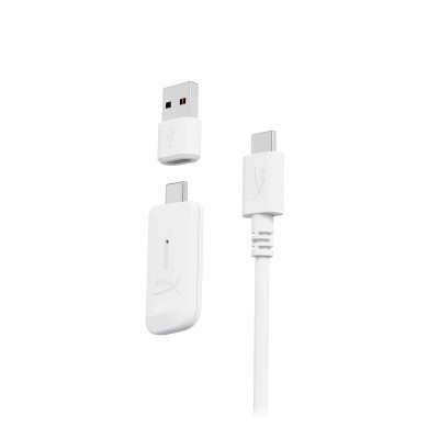 Гарнітура ігрова HyperX Cloud Flight 2, WL/USB-A/USB-C, білий