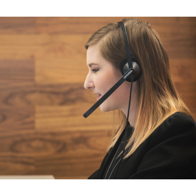 Гарнітура комп'ютерна моно On-Ear Koss CS195, USB, Uni Mic, 2.4м, Чорний