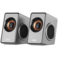 Акустична система 2E PCS204, 2.0, USB, Silver Акустична система 2E PCS204, 2.0, USB, Silver