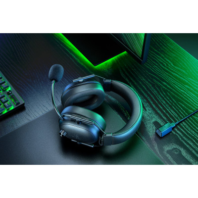 Гарнітура Razer BlackShark V2 HyperSpeed, USB/WL, чорний