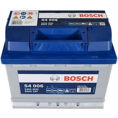 Акумулятор Bosch S4 12В 60А·год 540А L+ (0 092 S40 060)