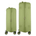 Набір валіз 2E, Aero, поліпропілен, (M+S), TSA, 4 колеса, EXP, оливково-зелений