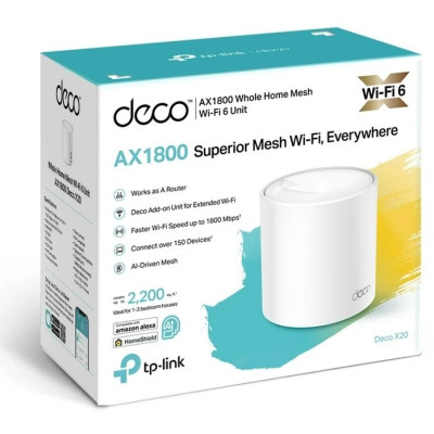 Система WiFi-Mesh TP-LINK Deco X20 AX1800, 1xGE LAN, 1xGE WAN, 1мод