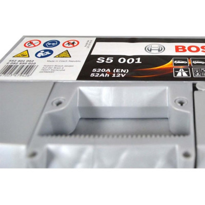 Акумулятор Bosch S5 12В 52А·год 520А R+ (0 092 S50 010)