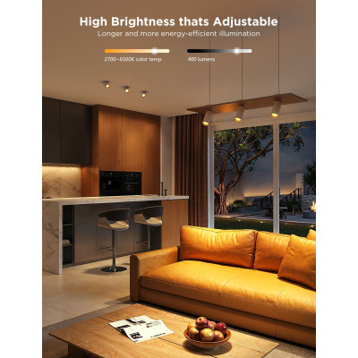 Набір ламп 2шт Govee B600D GU10 Smart LED Bulb, RGBWW, WI-FI/Bluetooth, білий