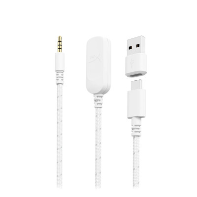 Гарнітура ігрова HyperX Cloud III, mini-jack/USB-A/USB-C, 1.2м/1.3м, білий Гарнітура ігрова HyperX Cloud III, mini-jack/USB-A/USB-C, 1.2м/1.3м, білий