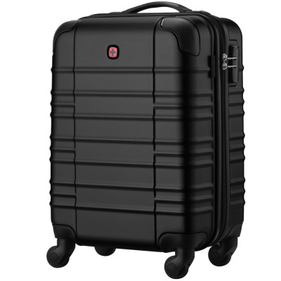 Валіза Wenger, Amplar, мала, пластик, 4 колеса, чорна