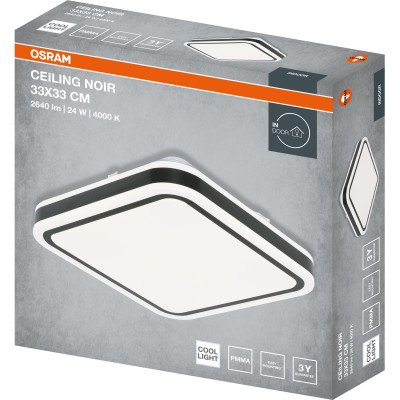 Світильник накладний OSRAM CEILING NOIR 330мм Square 24Вт 4000K