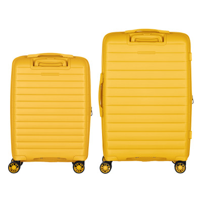 Набір валіз 2E, Aero, поліпропілен, (M+S), TSA, 4 колеса, EXP, бурштиново-жовтий Набір валіз 2E, Aero, поліпропілен, (M+S), TSA, 4 колеса, EXP, бурштиново-жовтий
