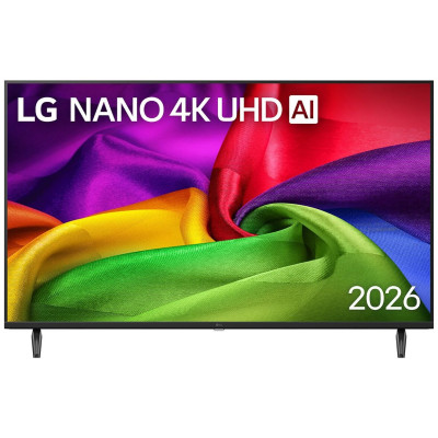 Телевізор 43" LG UHD 4K 60Hz Smart WebOS Black
