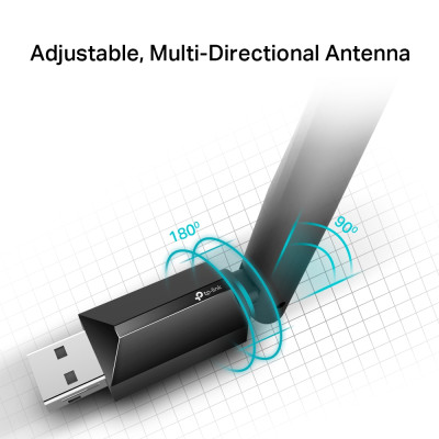 Адаптер WiFi TP-LINK Archer T2U plus AC600, USB