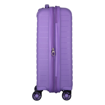 Валіза 2E, Aero, поліпропілен, мала, 35/44 л, TSA, 4 колеса, EXP, лавандовий