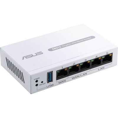 Маршрутизатор ASUS ExpertWiFi EBG15 2xGE LAN 1xGE WAN, 2xGE WAN/LAN, USB 3.2, BT Маршрутизатор ASUS ExpertWiFi EBG15 2xGE LAN 1xGE WAN, 2xGE WAN/LAN, USB 3.2, BT