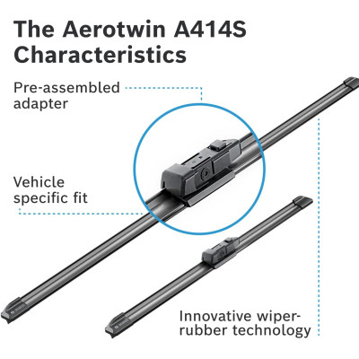 Склоочисник BOSCH Aerotwin безкаркасний комплект 650/400мм (3 397 007 414)
