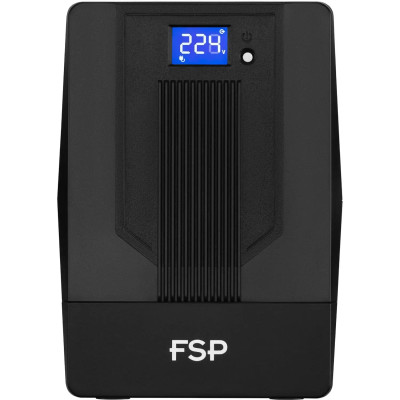 Джерело безперебійного живлення FSP iFP2000, 2000VA/1200W, LCD, RJ45, USB, 2xSchuko + 2xIEC