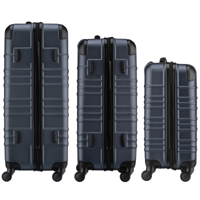 Набір валіз Wenger, Amplar 3 в 1, (S,M,L), пластик, 4 колеса, синій Набір валіз Wenger, Amplar 3 в 1, (S,M,L), пластик, 4 колеса, синій