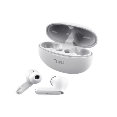 Навушники TWS Trust Yavi Earbuds BT 5.3, ENC, SBC, Mic, Білий Навушники TWS Trust Yavi Earbuds BT 5.3, ENC, SBC, Mic, Білий