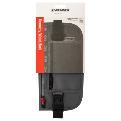 Сумка на пояс, Wenger waist belt with RFID pocket, сіра Сумка на пояс, Wenger waist belt with RFID pocket, сіра