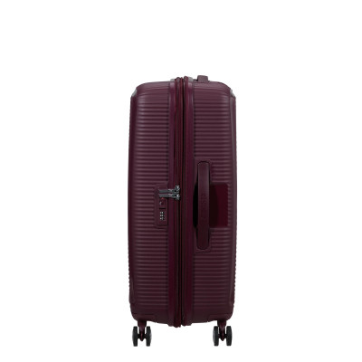 Валіза American Tourister, Soundbox, поліпропілен, середня, 67см, 71.5/81л, TSA, 4 колеса, EXP, бордовий Валіза American Tourister, Soundbox, поліпропілен, середня, 67см, 71.5/81л, TSA, 4 колеса, EXP, бордовий