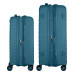Набір валіз 2E, Aero, поліпропілен, (M+S), TSA, 4 колеса, EXP, синій