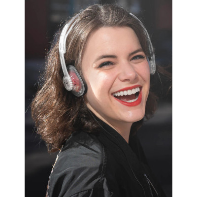 Навушники On-Ear Koss KPH30iCL, 3.5 mini-jack, Mic, 1.2м, Прозорий