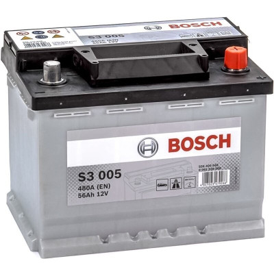 Акумулятор Bosch S3 12В 56А·год 480А R+ (0 092 S30 050)