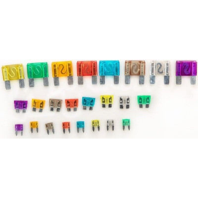 Набір автомобільних запобіжників Neo Tools, 11/19/29мм, 3-100А, 88шт