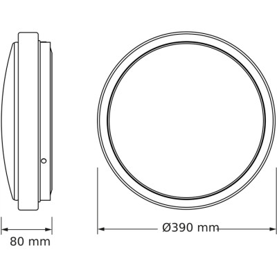 Світильник накладний OSRAM CEILING SKYNE 380мм Round 24Вт 4000K