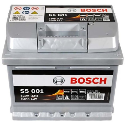 Акумулятор Bosch S5 12В 52А·год 520А R+ (0 092 S50 010)
