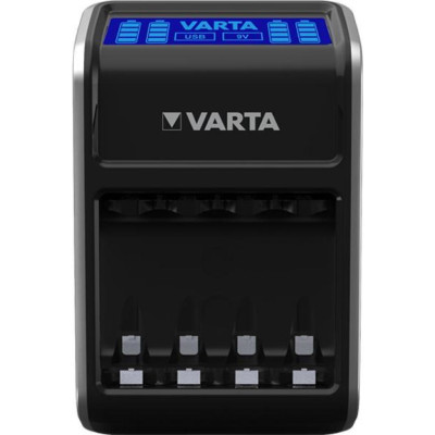 Зарядний пристрій VARTA LCD Plug Charger + Акумулятор NI-MH AA 2100 мАг, 4 шт.