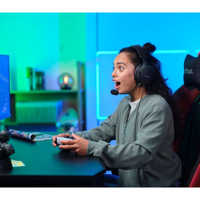 Гарнітура ігрова Trust GXT 490 FAYZO, 7.1, USB-A, 2м, чорний