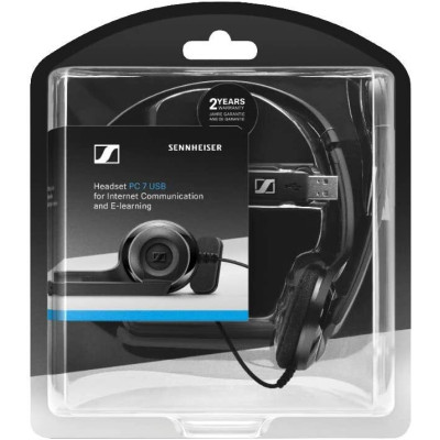 Гарнітура комп'ютерна моно On-Ear EPOS PC 7 Chat, USB, односпрямований, 2м, Чорний Гарнітура комп'ютерна моно On-Ear EPOS PC 7 Chat, USB, односпрямований, 2м, Чорний