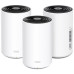 Система WiFi-Mesh TP-LINK Deco PX10 AX1500, 3xGE LAN/WAN, 3 мод, Powerline AV1000