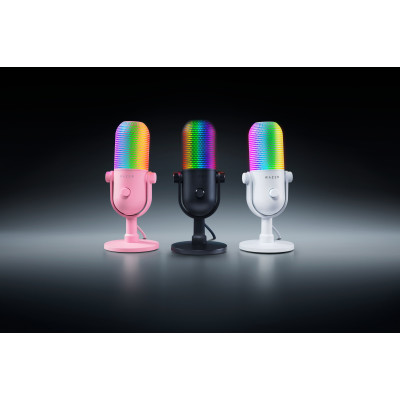 Мікрофон геймінговий Razer Seiren V3 Chroma, Uni, RGB, USB-A, 2м, білий Мікрофон геймінговий Razer Seiren V3 Chroma, Uni, RGB, USB-A, 2м, білий