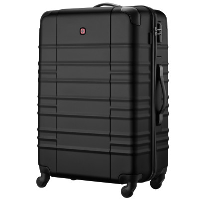 Валіза Wenger, Amplar, велика, пластик, 4 колеса, чорна