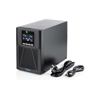 Джерело безперебійного живлення DIGITUS 1000VA/1000W, Tower, LCD, RJ45, RS232, USB, 8xC13