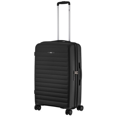 Валіза 2E, Aero, поліпропілен, середня, 63/78 л, TSA, 4 колеса, EXP, чорний