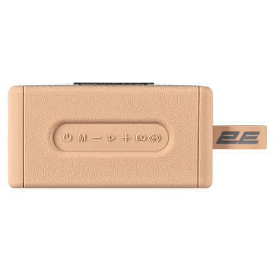 Портативна акустична система 2E SoundLegend Mini 40Вт, BT 5.3, TWS, FLAC, MP3, WAV, EQ, PowerBank, IPX6, Коричневий