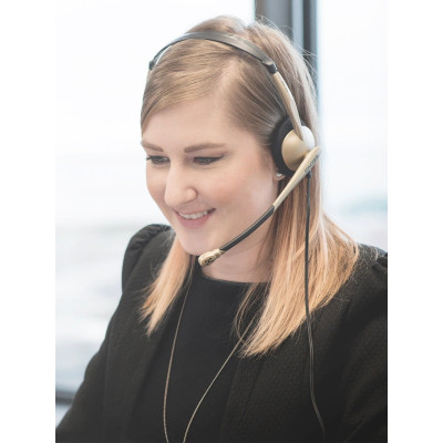 Гарнітура комп'ютерна стерео On-Ear Koss CS100i, 3.5мм, Uni Mic, 2.4м, кремовий