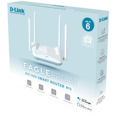 Маршрутизатор D-Link R15 X1500 3xGE LAN, 1xGE WAN