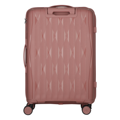 Набір валіз 2E, M7979, поліпропілен, (L+M+S), блискавка anti theft, 4 колеса, кодовий замок, рожево-золотий Набір валіз 2E, M7979, поліпропілен, (L+M+S), блискавка anti theft, 4 колеса, кодовий замок, рожево-золотий