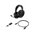 Гарнітура ігрова HyperX Cloud Stinger 3, WL/BT/USB-A/USB-C, 0.5м, чорний
