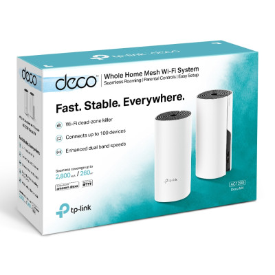 Система WiFi-Mesh TP-LINK Deco M4 AC1200, 2xGE LAN/WAN, 2мод