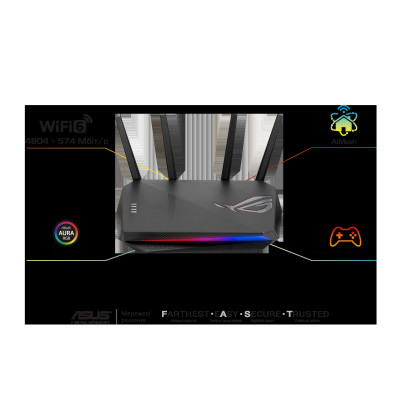Маршрутизатор ASUS GS-AX5400 AX5400, 4xGE LAN, 1xGE WAN, 1xUSB3.2, MESH, EU-UK Маршрутизатор ASUS GS-AX5400 AX5400, 4xGE LAN, 1xGE WAN, 1xUSB3.2, MESH, EU-UK