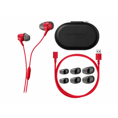 Гарнітура ігрова HyperX Cloud Earbuds III S, USB-C, червоний