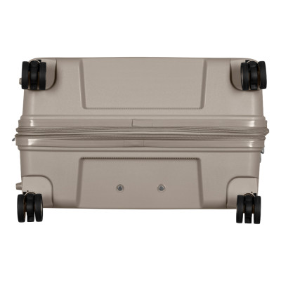 Валіза 2E, Aero, поліпропілен, велика, 99/119 л, TSA, 4 колеса, EXP, сіро-коричневий