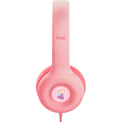 Навушники Trust Nouna Headphones mini-jack, Mic, Рожевий