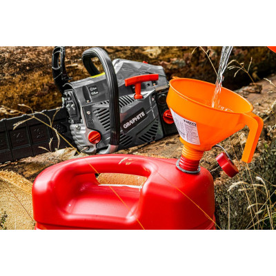 Каністра Neo Tools паливна антистатична 10л пластик HDPE, гнучкий злив, 0.87кг, червоний