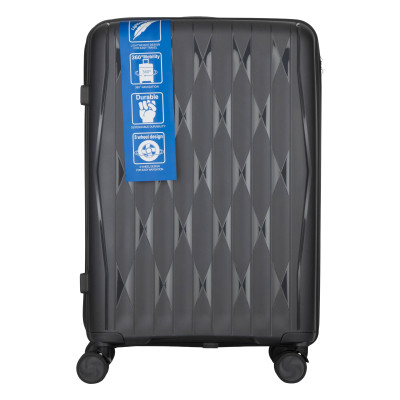 Набор чемоданов 2E, M7979, полипропилен, (L+M+S), молния anti theft, 4 колеса, кодовый замок, темно-серый Набор чемоданов 2E, M7979, полипропилен, (L+M+S), молния anti theft, 4 колеса, кодовый замок, темно-серый